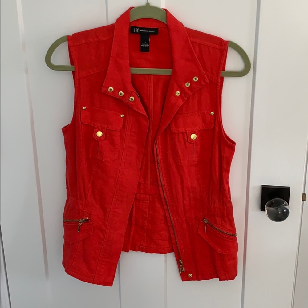 INC International Concepts orange vest